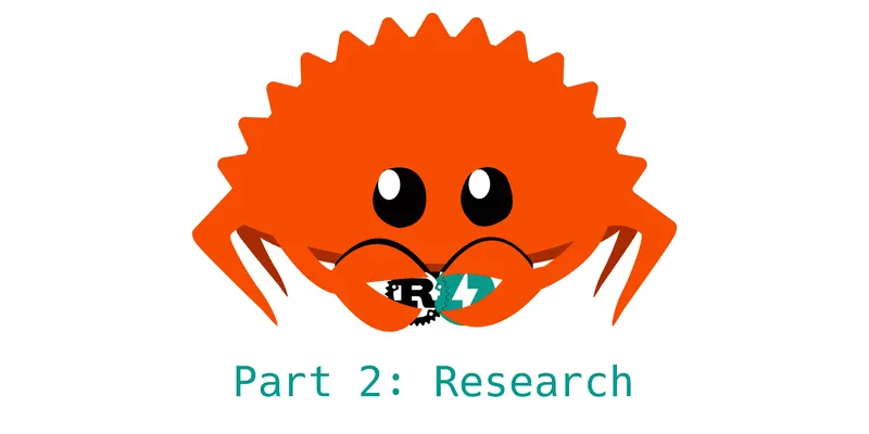 The Rust mascot 'Ferris the Crab' holds the logos for FastAPI and Rust and is smooshing them together.